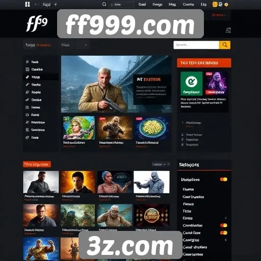 Interface e navegação no ff999.com são intuitivas