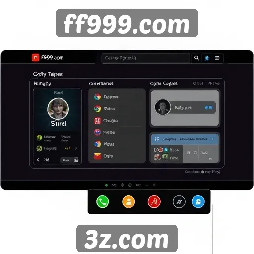 Análise da interface do usuário no ff999.com