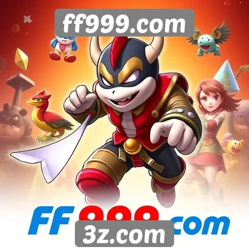 Variedade de jogos disponíveis no ff999.com